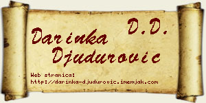 Darinka Đudurović vizit kartica